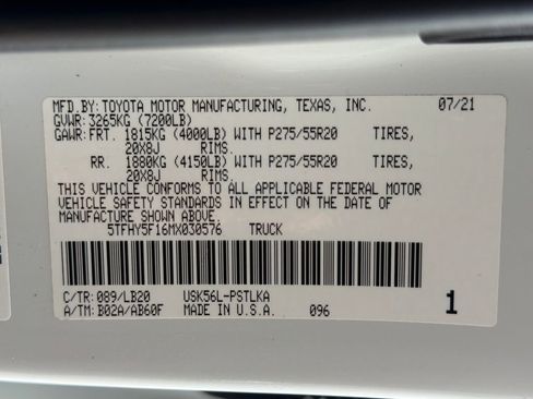 Used 2021 Toyota Tundra Limited w/ Limited Premium Package image 34