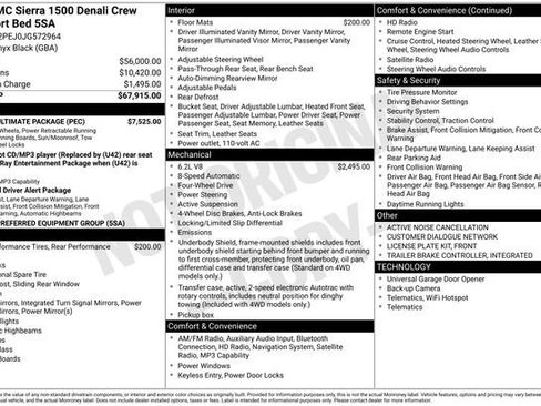 Used 2018 GMC Sierra 1500 Denali w/ Denali Ultimate Package AWD/4WD image 14