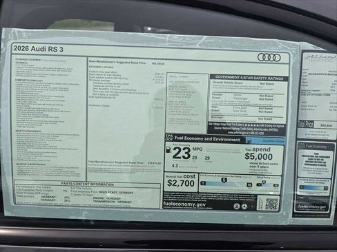 New 2026 Audi RS 3 image 18