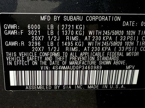 Used 2023 Subaru Ascent Limited w/ Technology Package AWD/4WD image 26