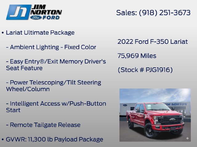 Used 2022 Ford F350 Lariat w/ Tremor Off-Road Package AWD/4WD image 39