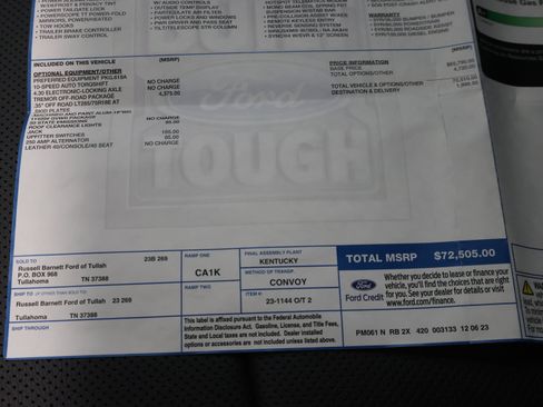 Used 2024 Ford F350 Lariat w/ Tremor Off-Road Package AWD/4WD image 74