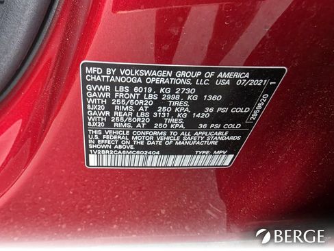 Used 2021 Volkswagen Atlas SEL AWD/4WD image 32