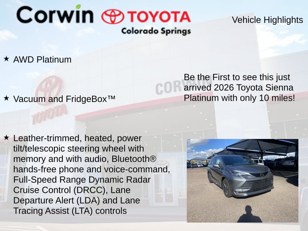 Used 2026 Toyota Sienna Platinum AWD/4WD image 4