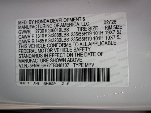 New 2026 Honda Odyssey Sport-L image 34