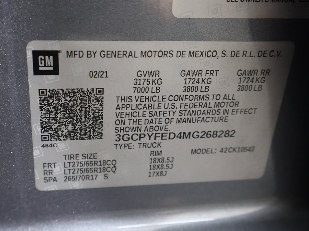 Used 2021 Chevrolet Silverado 1500 LT Trail Boss w/ Convenience Package II AWD/4WD image 55