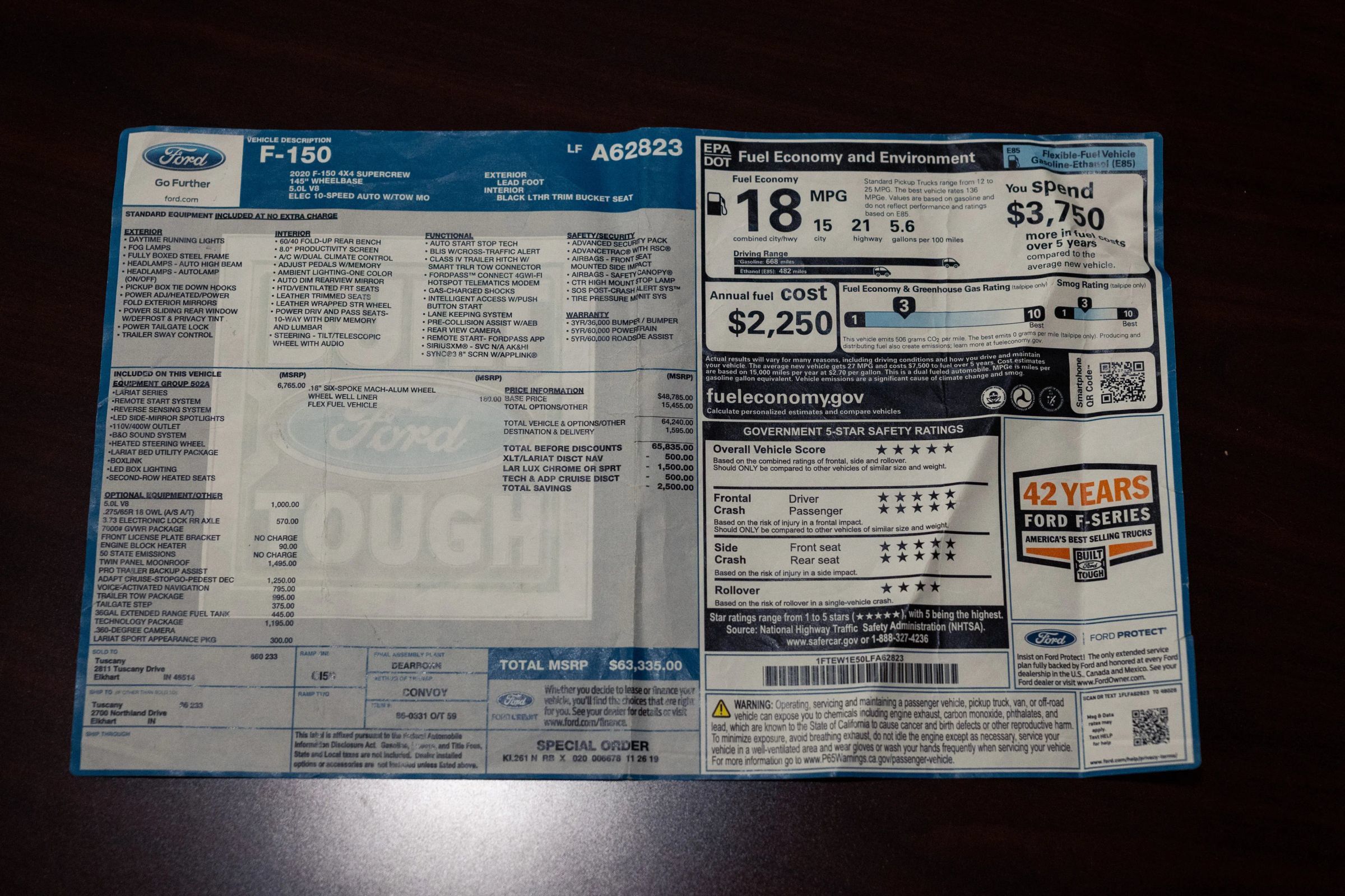 Used 2020 Ford F150 Lariat w/ Equipment Group 502A Luxury AWD/4WD image 71