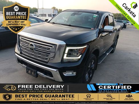 Used 2021 Nissan Titan Platinum Reserve w/ Off Road Protection Package AWD/4WD image 1