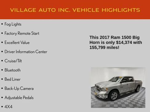Used 2017 RAM 1500 Big Horn AWD/4WD image 14