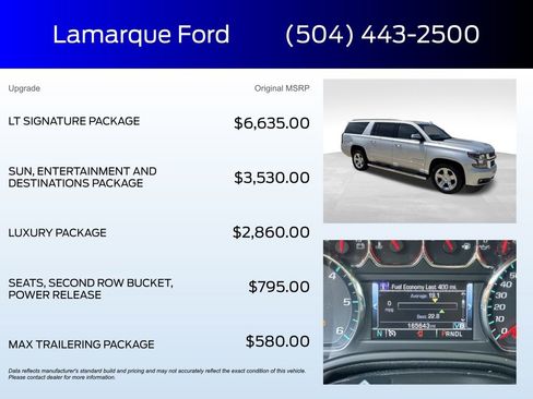 Used 2018 Chevrolet Suburban LT w/ LT Signature Package image 2