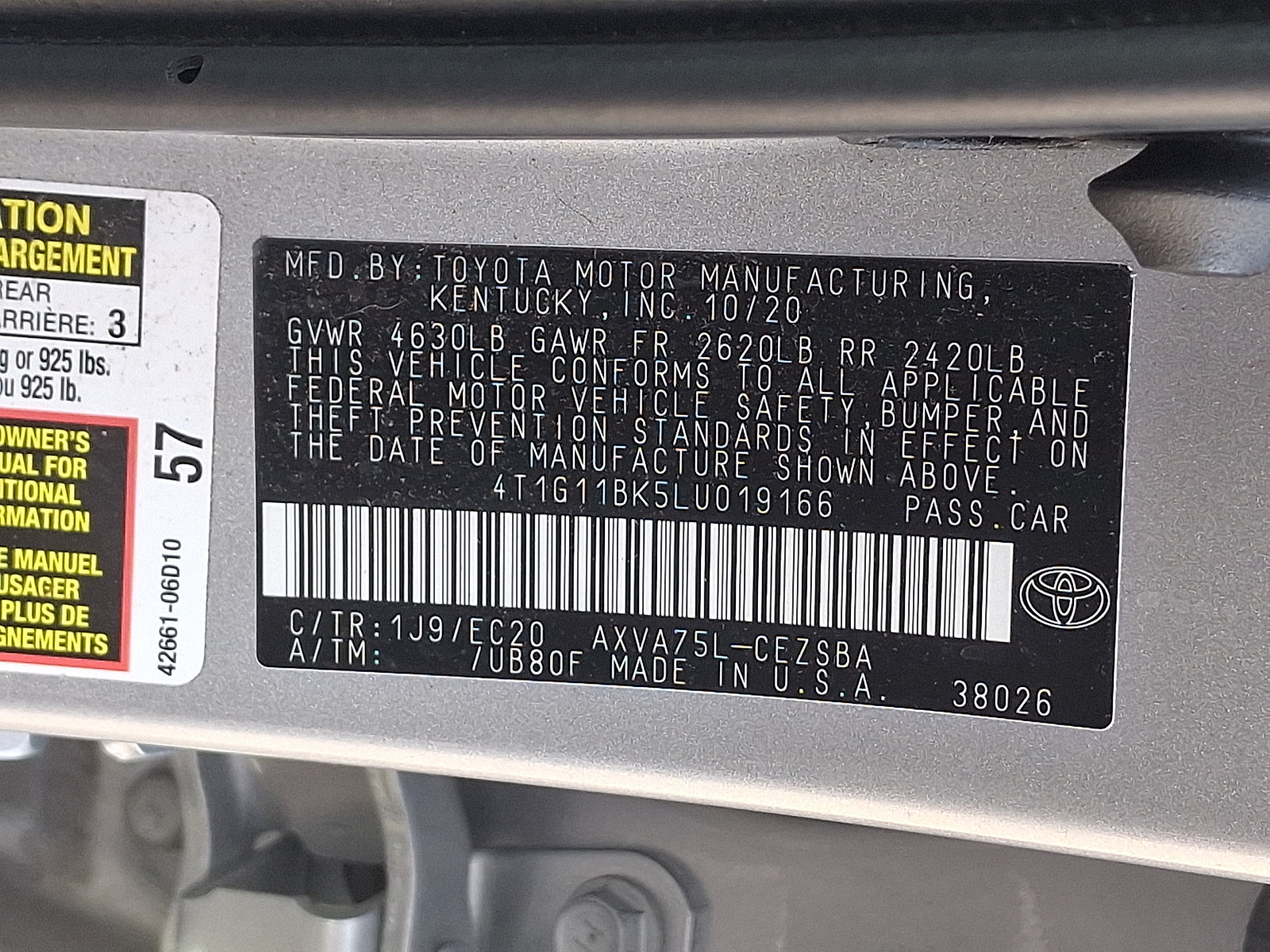 Used 2020 Toyota Camry SE AWD/4WD image 28