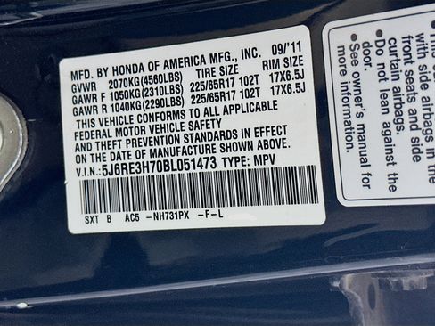 Used 2011 Honda CR-V EX-L image 12