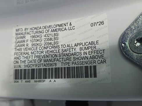 New 2026 Honda Accord LX image 8