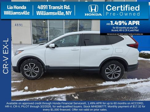 Certified 2021 Honda CR-V EX-L image 6