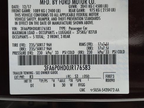 Used 2018 Ford Fusion SE w/ Fusion SE Technology Package FWD image 33