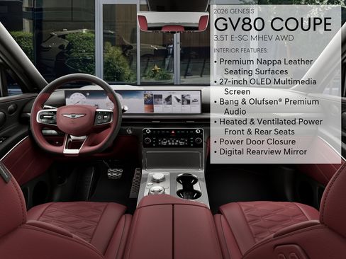 New 2026 Genesis GV80 3.5T e-SC AWD/4WD image 17