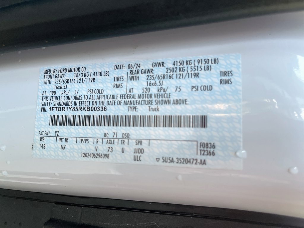 Used 2024 Ford Transit 250 Low Roof w/ Load Area Protection Package RWD image 29