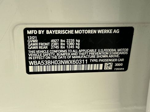 Used 2022 BMW 530i w/ Convenience Package image 34