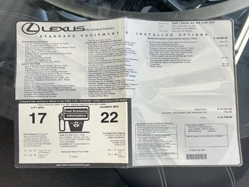 Used 2008 Lexus RX 350 AWD image 6
