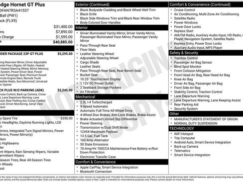 Used 2024 Dodge Hornet GT Plus image 10