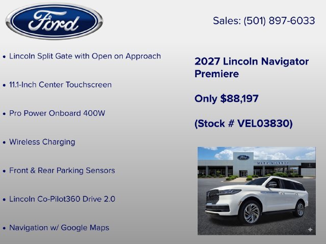 New 2027 Lincoln Navigator Premiere RWD image 12