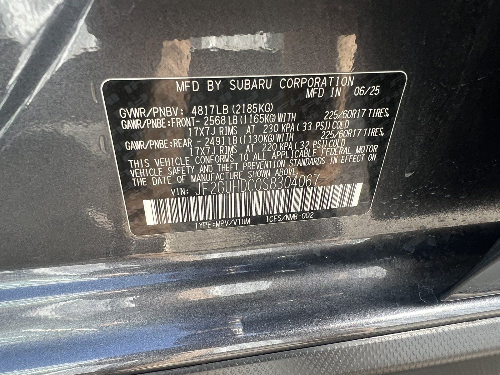 Certified 2025 Subaru Crosstrek 2.5i Premium AWD/4WD image 16