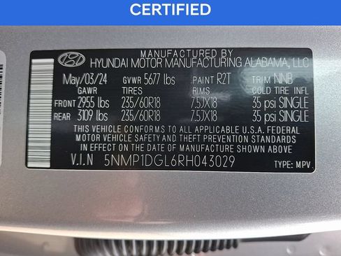Certified 2024 Hyundai Santa Fe SE AWD/4WD image 27