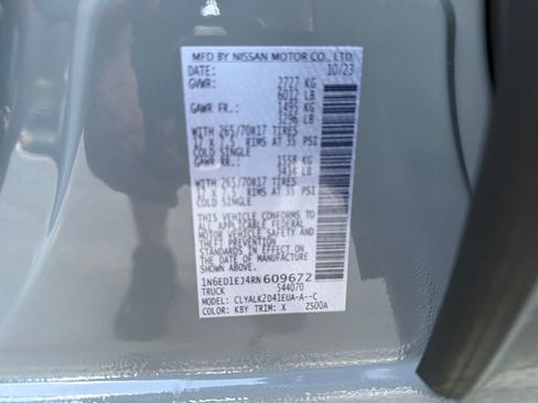 Used 2024 Nissan Frontier Pro-X w/ Technology Package RWD image 33