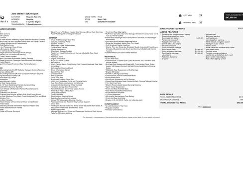 Used 2018 INFINITI QX30 Sport w/ Sport Leather Package image 9