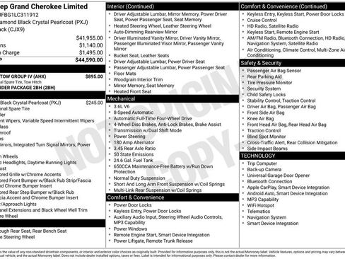 Used 2020 Jeep Grand Cherokee Limited w/ Trailer Tow Group IV AWD/4WD image 25
