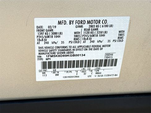 Certified 2019 Ford Explorer XLT w/ Class III Trailer Tow Package image 24