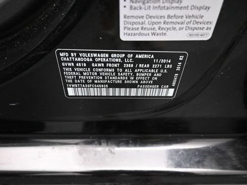 Used 2015 Volkswagen Passat 1.8T Sport FWD image 23