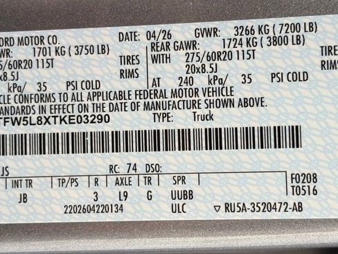New 2026 Ford F150 Lariat w/ Equipment Group 501A Mid AWD/4WD image 47