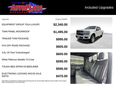 Used 2019 Ford F150 Platinum w/ Equipment Group 701A Luxury image 22