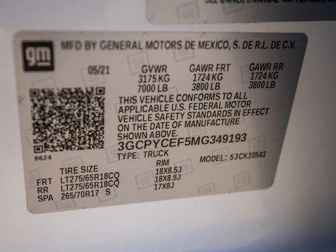 Used 2021 Chevrolet Silverado 1500 Custom Trail Boss image 29