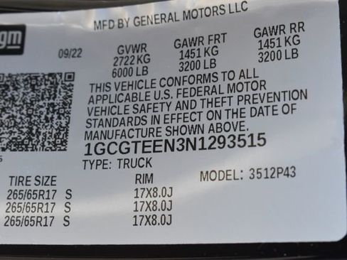 Used 2022 Chevrolet Colorado ZR2 w/ ZR2 Midnight Special Edition image 15