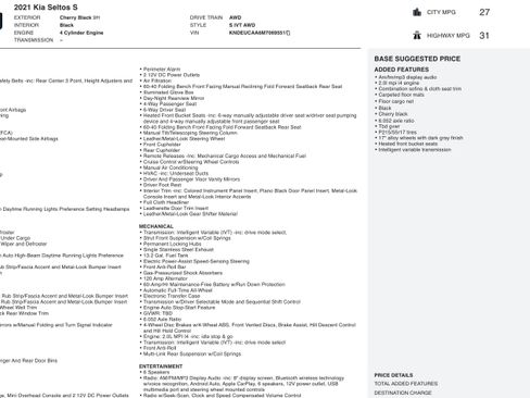 Used 2021 Kia Seltos S image 3