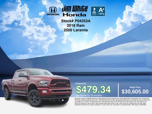 Used 2018 RAM 2500 Laramie w/ Sport Appearance Group AWD/4WD image 3