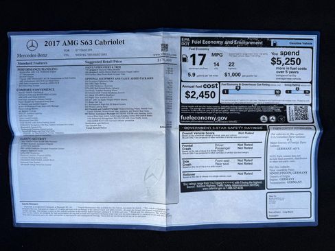 Used 2017 Mercedes-Benz S 63 AMG 4MATIC Cabriolet image 48