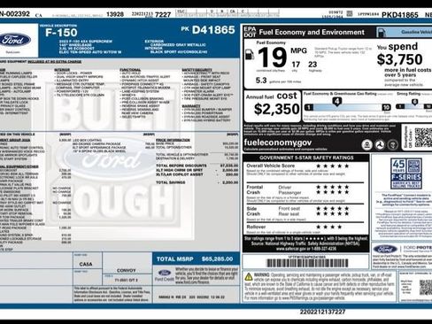 Used 2023 Ford F150 XLT w/ Equipment Group 302A High AWD/4WD image 34