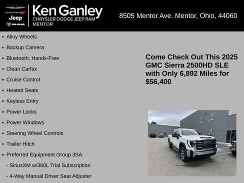Used 2025 GMC Sierra 2500 SLE w/ SLE Value Package; AWD/4WD image 5