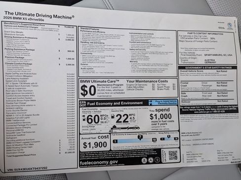 New 2026 BMW X5 xDrive50e AWD/4WD image 20