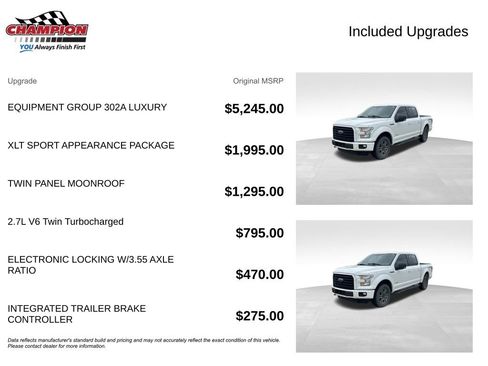 Used 2016 Ford F150 XLT w/ Equipment Group 302A Luxury image 4