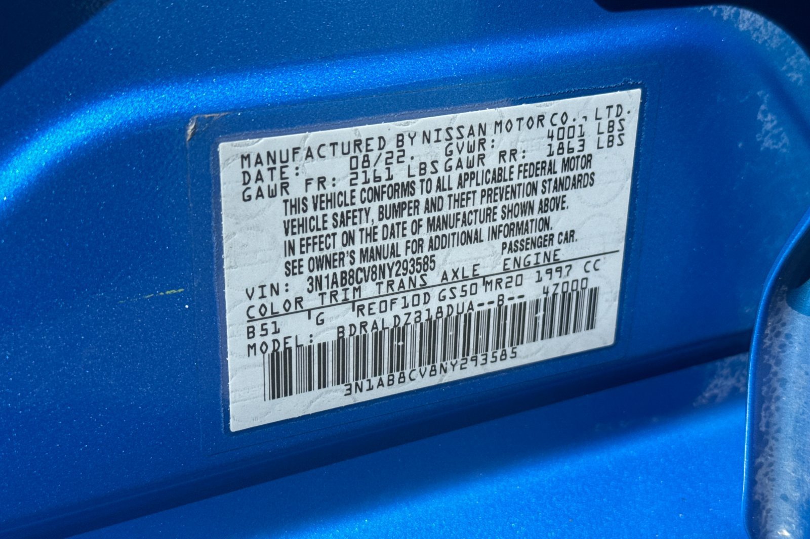 Used 2022 Nissan Sentra SV w/ All-Weather Package FWD image 28