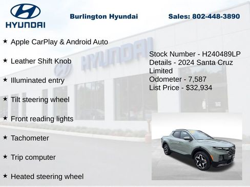 Certified 2024 Hyundai Santa Cruz Limited image 30