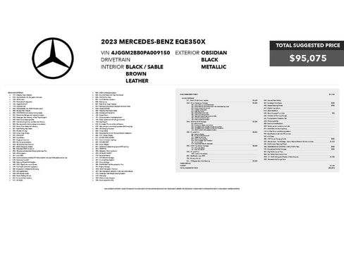 Used 2023 Mercedes-Benz EQE 350+ SUV w/ Pinnacle Trim Package image 2