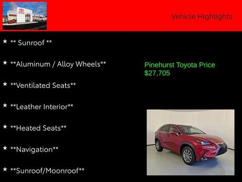 Used 2020 Lexus NX 300 FWD w/ Accessory Package 2 image 7