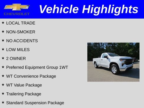 Certified 2024 Chevrolet Silverado 1500 W/T w/ WT Value Package RWD image 2