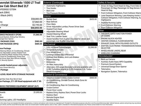 Used 2025 Chevrolet Silverado 1500 LT Trail Boss w/ Convenience Package II AWD/4WD image 42