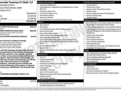 Used 2023 Chevrolet Traverse LT w/ Midnight/Sport Edition AWD/4WD image 36